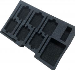 Custom Foam Insert with PE foam 2 wireless mics-drawer insert for 2U rack  drawer - Monkey Wrench Productions Store